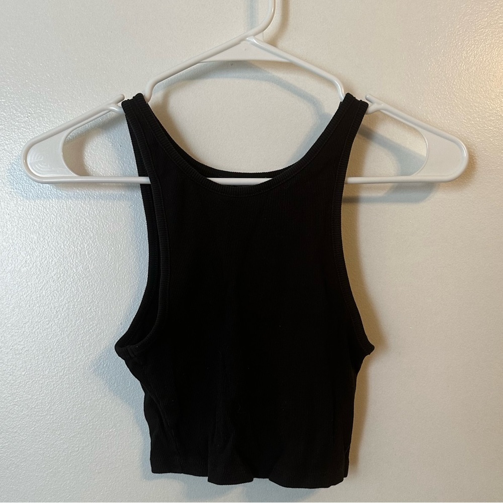 Zara High Neck Cropped Tank - Picture 2 of 3